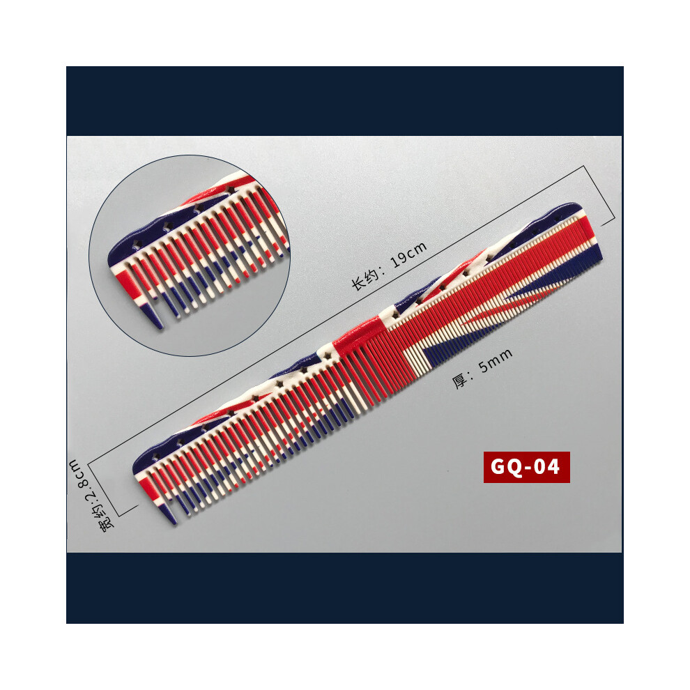 (GQ-04)Graffiti Hair Comb Professional Salon Hair Brush Anti Static Detangler Hair Cutting Comb
