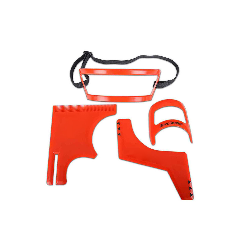 (4 pcs red) Haircut set Beard Hair Goat shirt neck Shaving model Hairline Beard