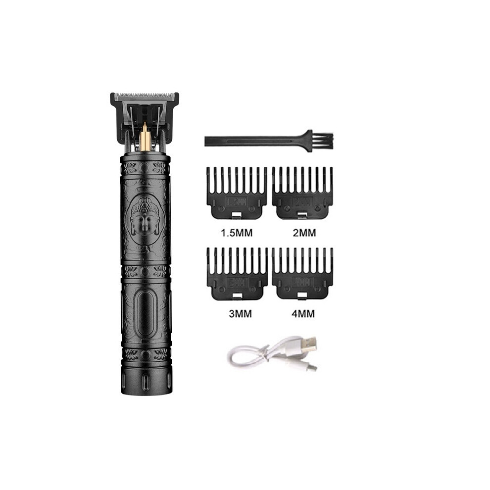 Black ( Buddha-No Box)2023 Hair Clipper Hair Clippers Rechargeable Shaver Professional