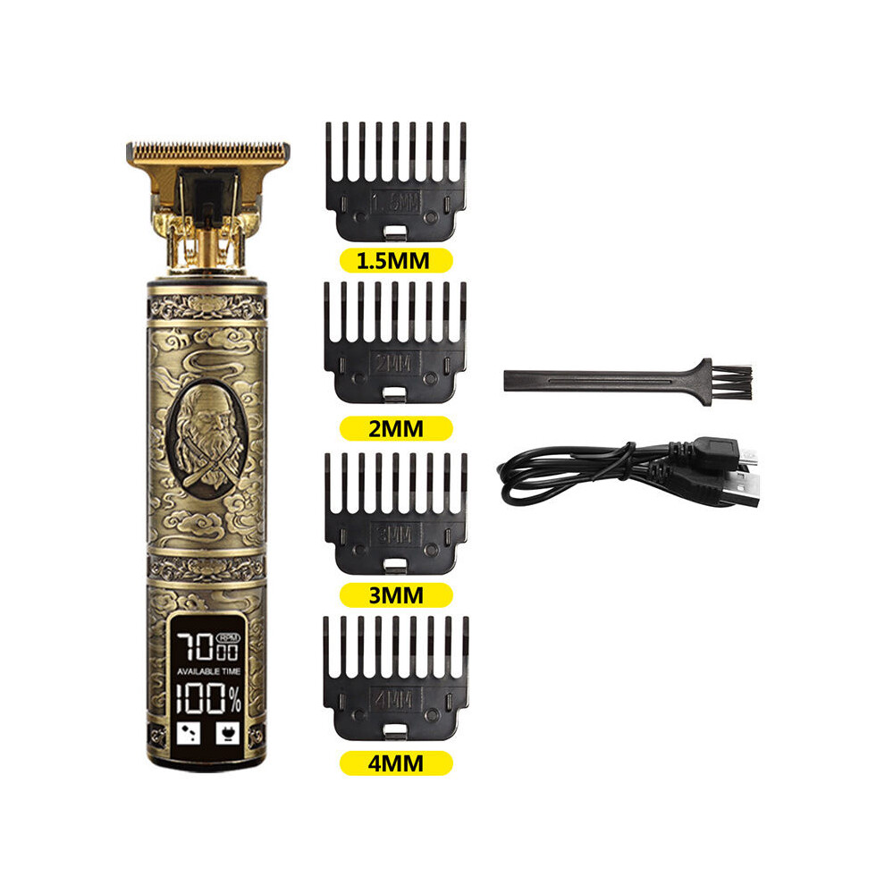 (Old man display)Large screen digital display Electric clippers Hair salons use oil tips