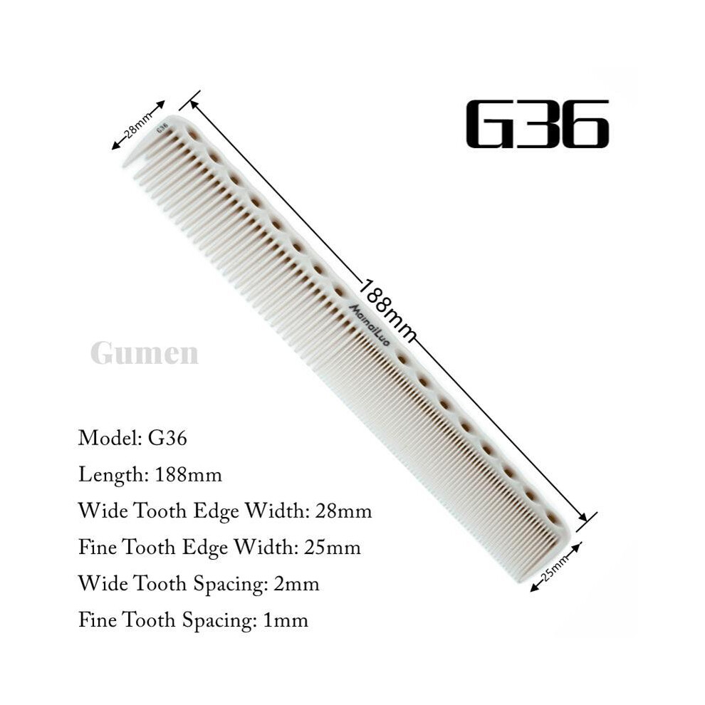 Unisex (G36)Japanese Double-Sided Laser Scale Hair Comb Hair Salon Anti-Static Hair Cutting Comb