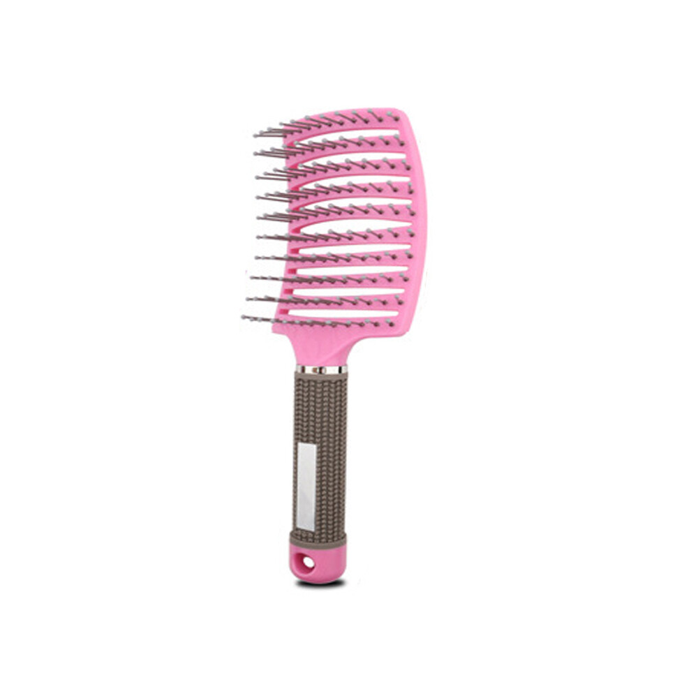 (pink (no hair) Detangle Hair Brush Women's Wet Comb Hair Brush Professional Hair Brush Massage Comb
