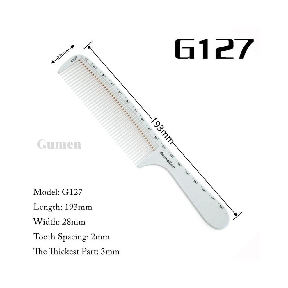 (G127)Japanese Double Sided Laser Scale Hair Comb Hair Salon Anti Static Hair Cutting Comb