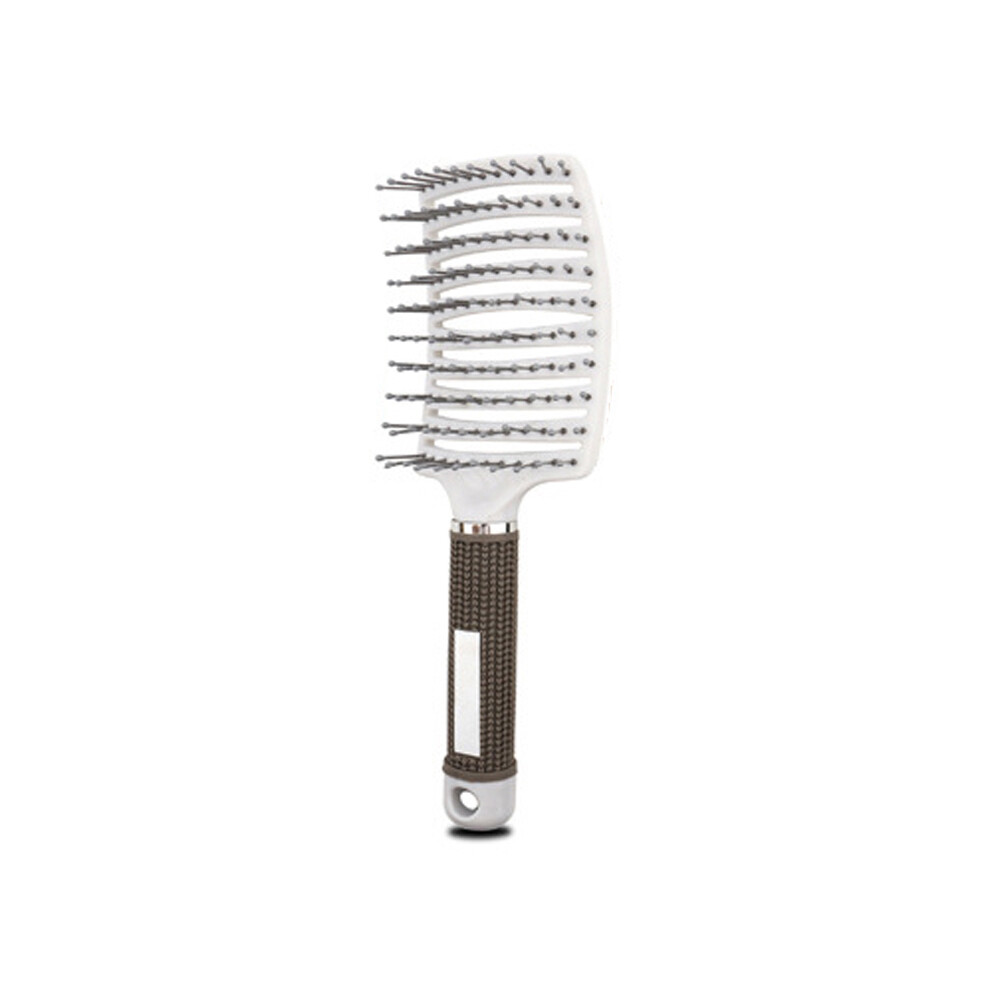 (white (no hair) Detangle Hair Brush Women's Wet Comb Hair Brush Professional Hair Brush Massage Comb