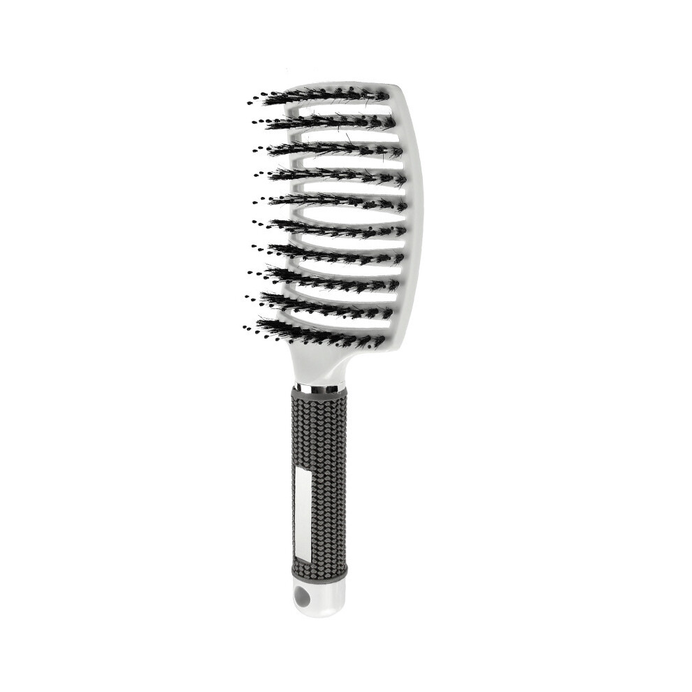 Unisex White (White) Hair Brush Hair Comb Detachable Hair Brush Bristles & Nylon Women's Wet Massage Comb Curly