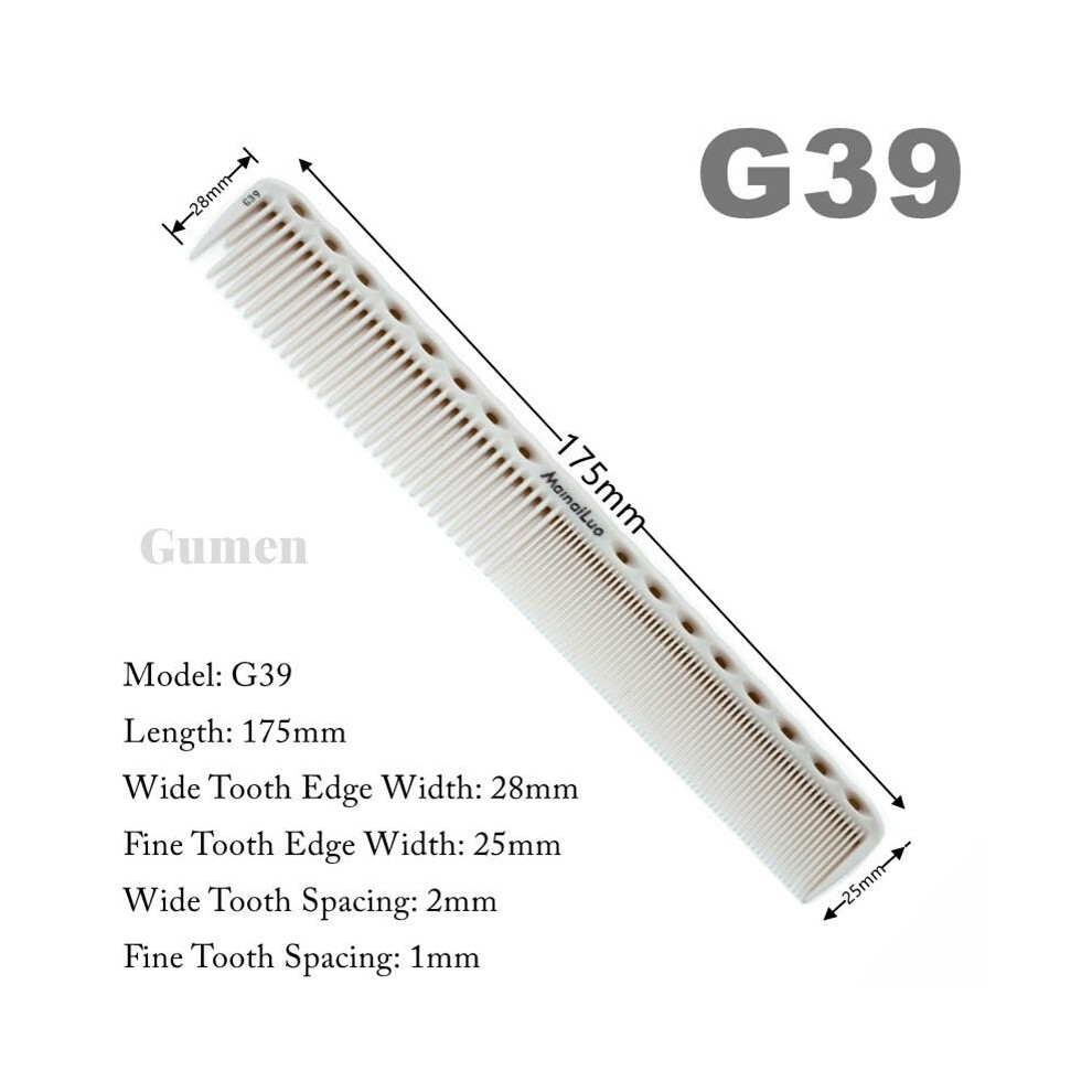 (G39)Japanese Double Sided Laser Scale Hair Comb Hair Salon Anti Static Hair Cutting Comb
