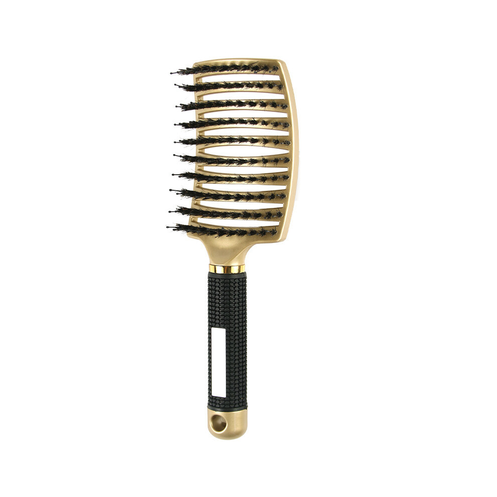 Gold (Gold) Hair Brush Hair Comb Detachable Hair Brush Bristles & Nylon Women's Wet Massage Comb Curly Hair