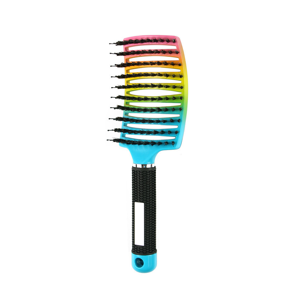 (Colorful) Hair Brush Hair Comb Detachable Hair Brush Bristles & Nylon Women's Wet Massage Comb Curly