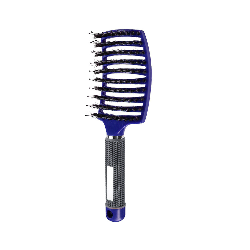 Blue (Blue) Hair Brush Hair Comb Detachable Hair Brush Bristles & Nylon Women's Wet Massage Comb Curly