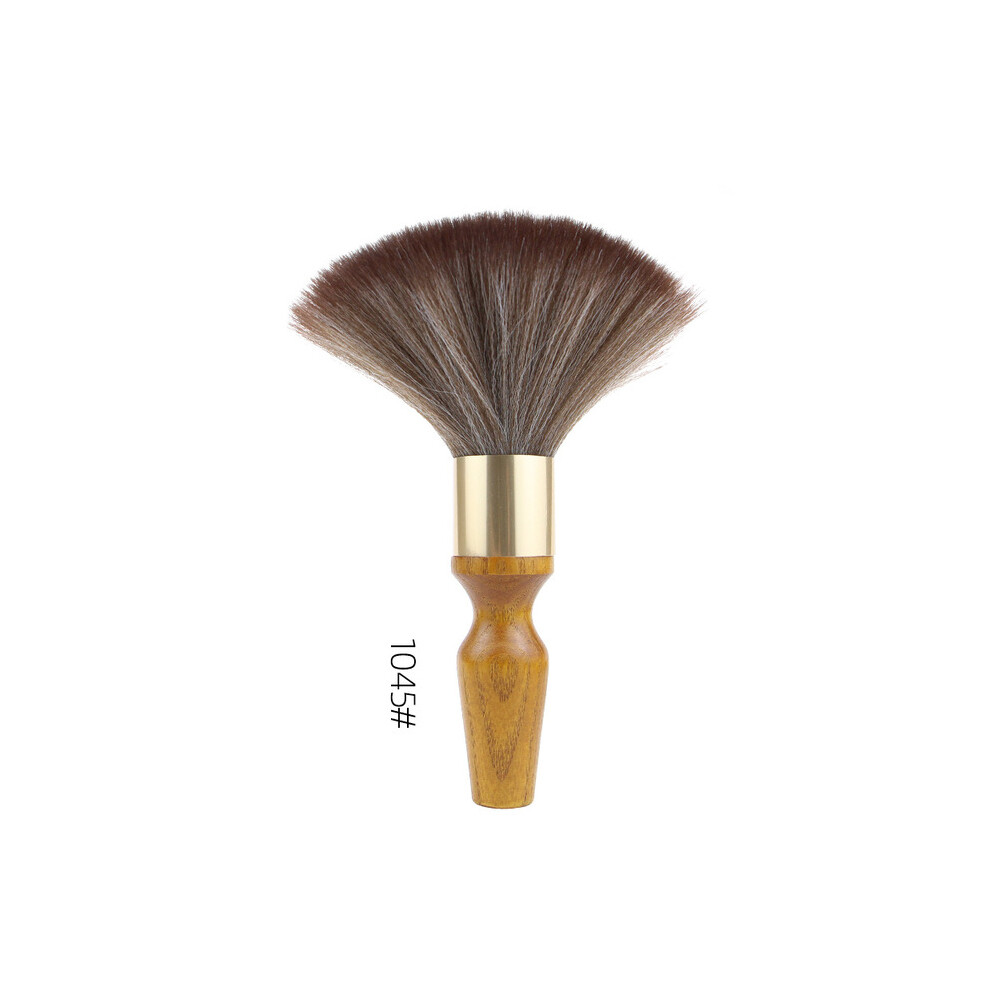 (1045)1pc Professional Neck Face Brushes Barber Hair Clean Soft Black Hairbrush Salon