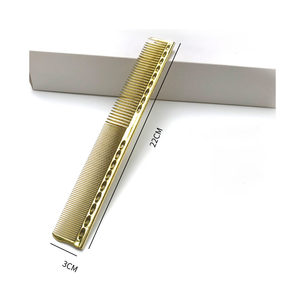 (E)Galvanization Gold Hair Comb Pro Hair Salon Combs Ultra Thin Hair Cutting Dyeing Hair Brush Barber