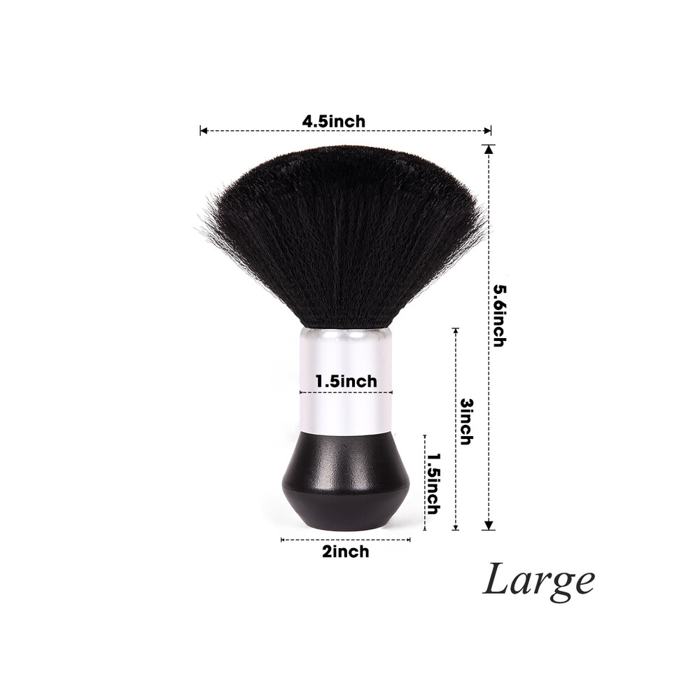 (Large) Large Haircut Neck Face Cleaning Brush Pro Barber and Salon Neck Face Brushes Barber