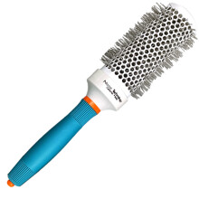 (45 mm Weiß Blau) 5 Größe Haarbürste Nano Haarbürste Thermokeramik Ionen Runder Fasskamm