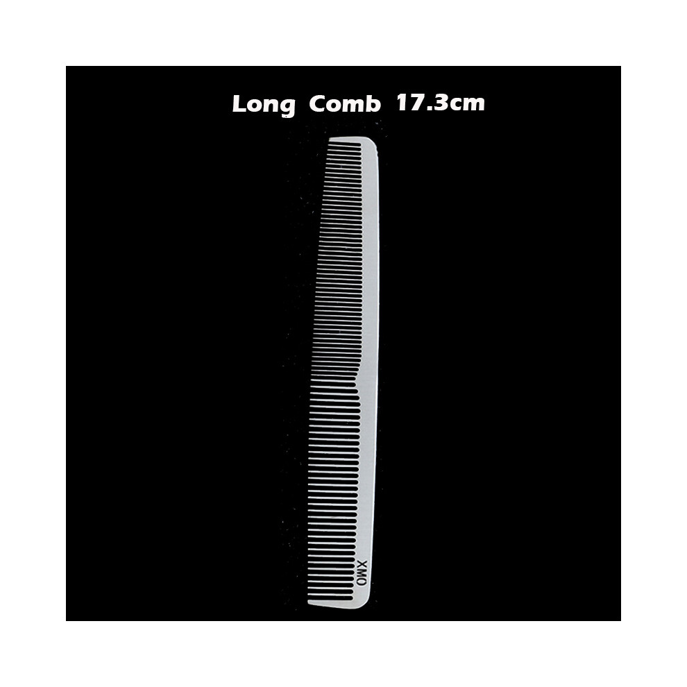 Unisex (Long Comb 17.3Cm)Brainbow 1Pc Ium Steel Comb Professional Salon Hair Hairdressing Antistatic Barbers