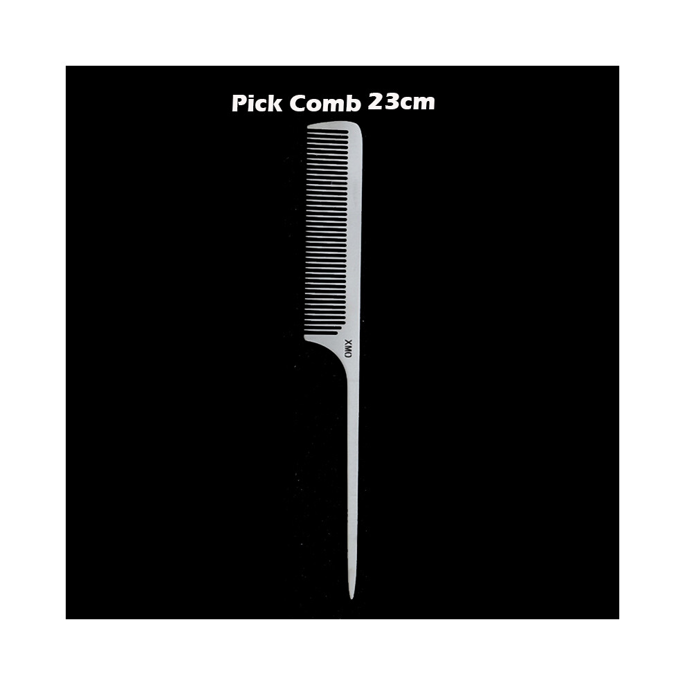 (Picking Comb 23cm)Brainbow 1PC ium Steel Comb Professional Salon Hair Hairdressing Antistatic Barbers