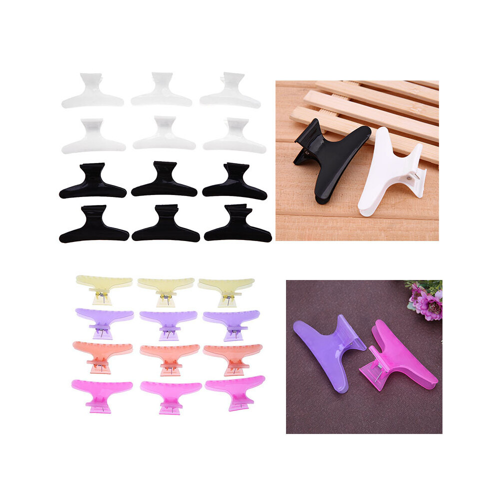 (12 pcs)10/12 pcs Women's Hair Clip Butterfly Hair Claw Hairdressing Clips Headwear Hairpins Holder
