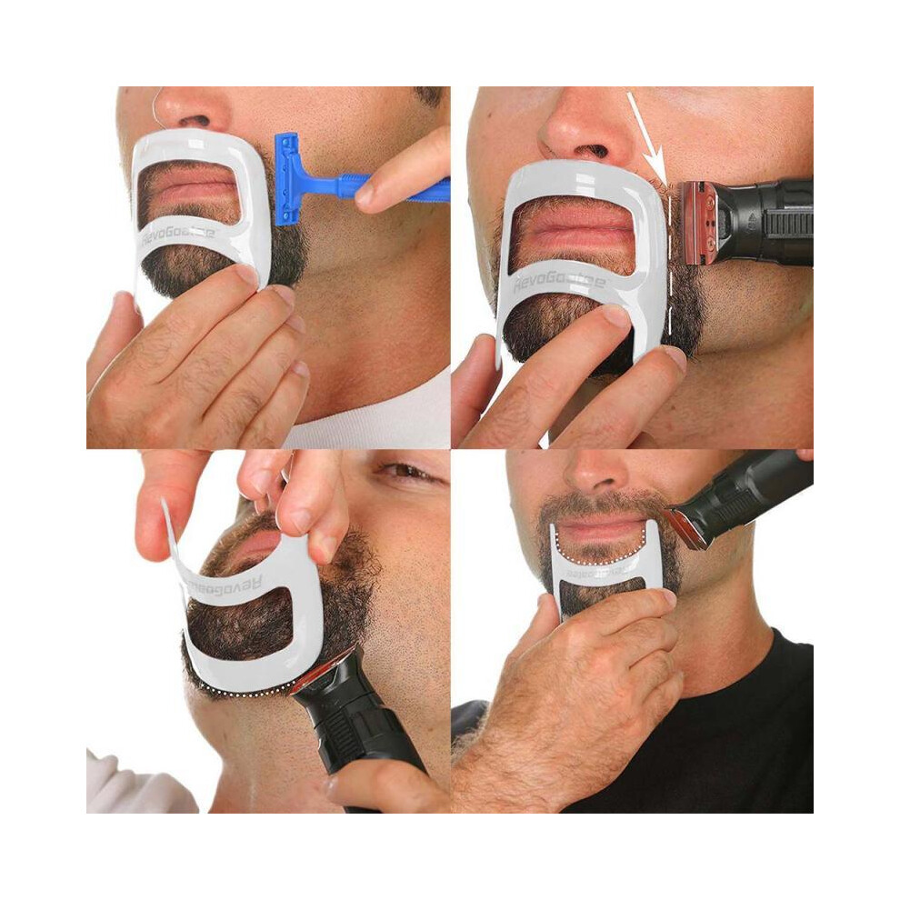 Unisex White (01 ) 1 Pc Hairbrush Symmetric Cut Salon Mustache Beard Styling Model Shaving Shaving Beard