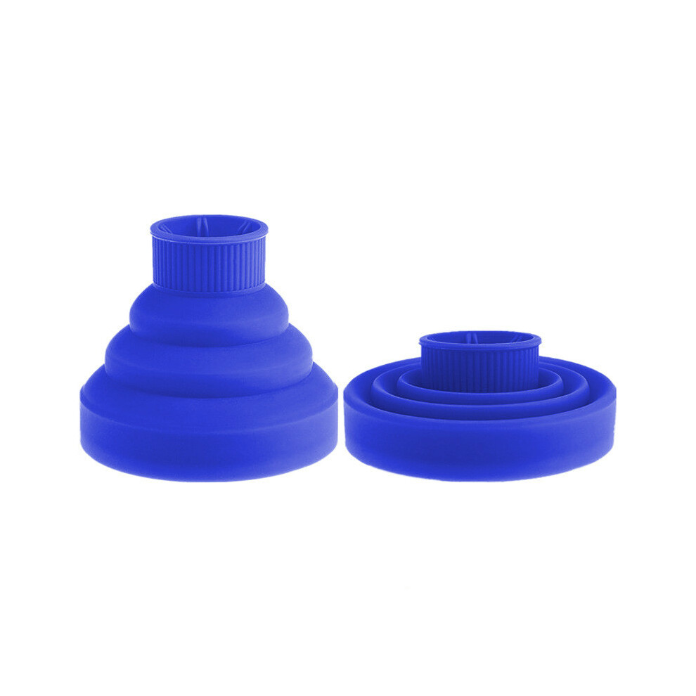 Blue (Blue) Hair Dryer Diffuser Cover High Temperature Resistant Silica Gel Foldable