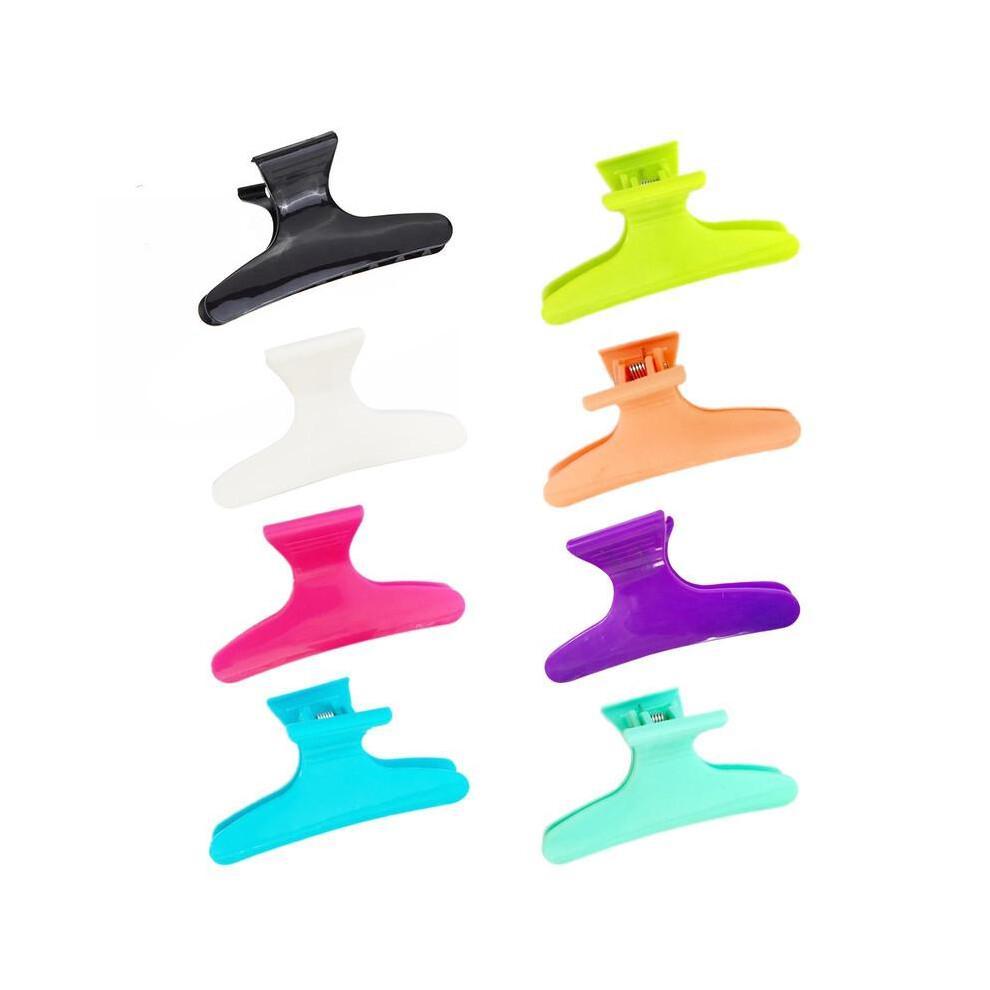 (D) 12 pcs/set Butterfly Holding Hair Clip Styling Tools Hair Clips Grooming Hair Pins Pro Salon