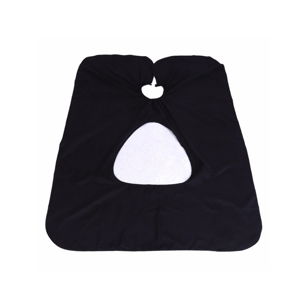 Black (Black)Professional Waterproof Design Salon Barber Haircut Hairdressing Cape With Viewing Window