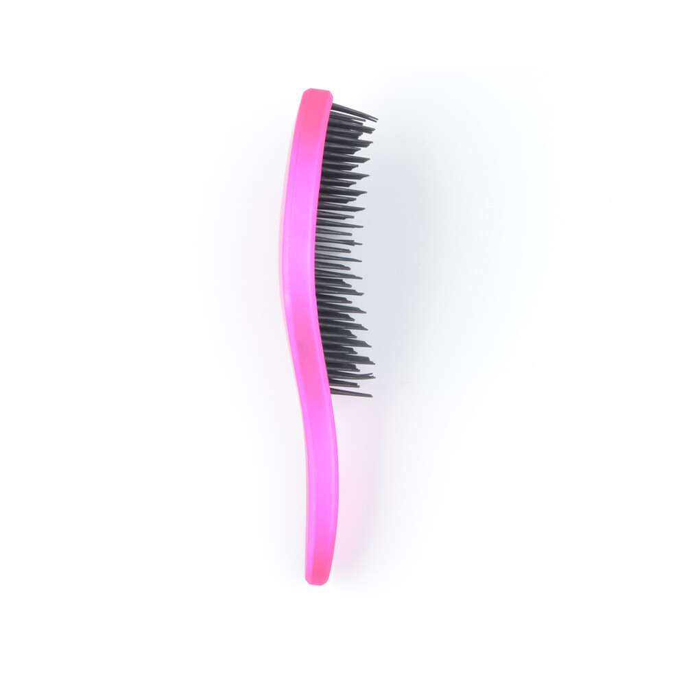 (Matte Rose) 1pc New Detangling Hairbrush Handle Magic Antistatic Tangle Comb Shower Massage Comb