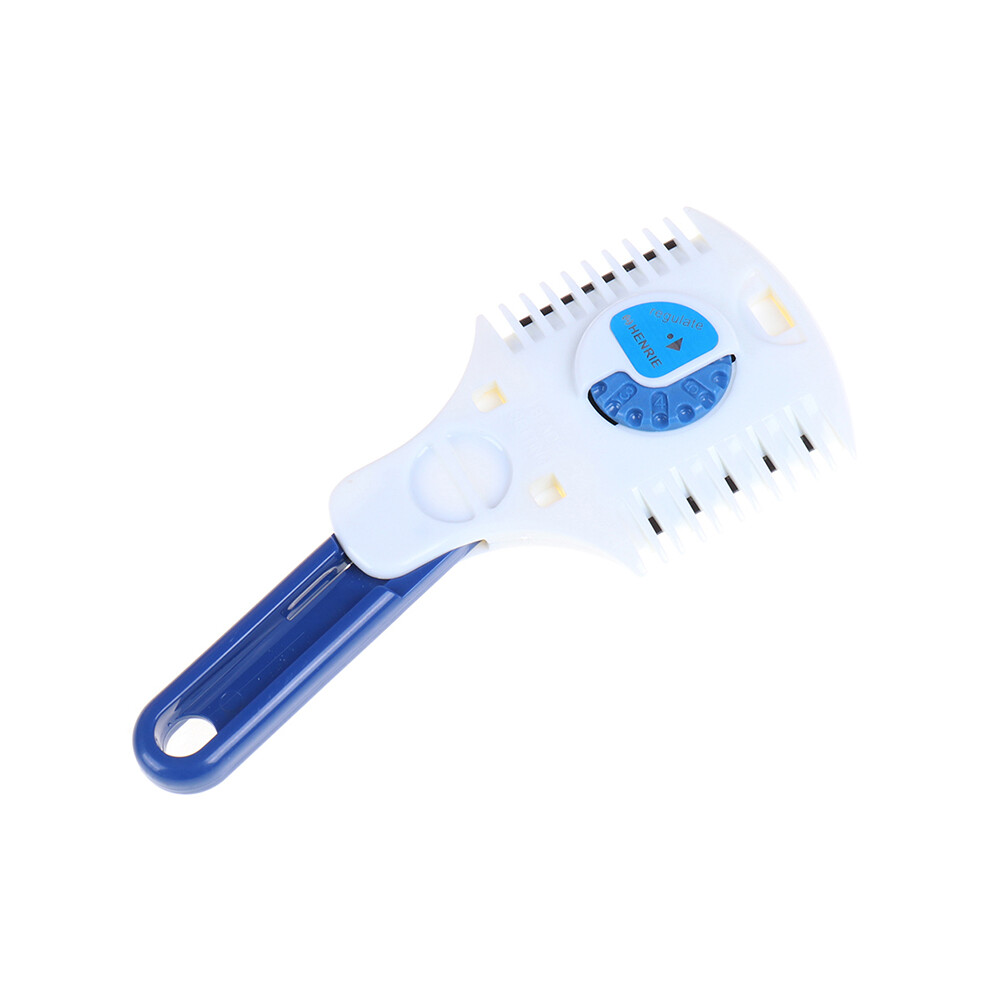 (as picture) Professional adjustable shaving comb Manual bangs thinner Double-sided blade hair comb