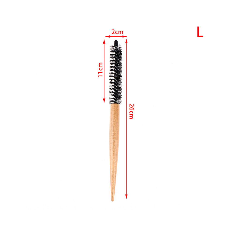 (L)Professional Salon Teasing Back Hair Brushes Boar Bristles Slim Line Comb Hair Brush Extension