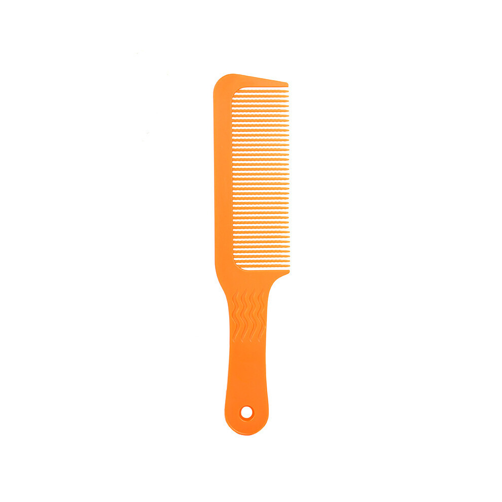 Orange (Orange) 1Pc Professional Salon Hairdressing Carbon Fiber Antistatic Hair Comb Wide Tooth Hair Clipper