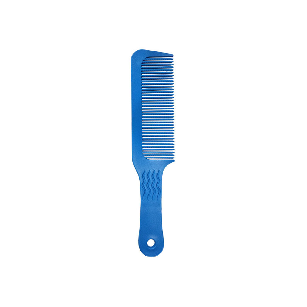 (Blue) 1pc Professional Salon Hair Salon Carbon Fiber Antistatic Hair Comb Wide Tooth Hair Clipper