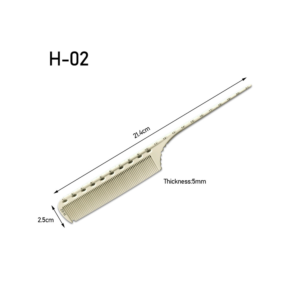 (2)Hair Salon Carbon Comb Professional Hairdresser Cutting Comb Anti-Static Hair Comb Hair Cutting Tools