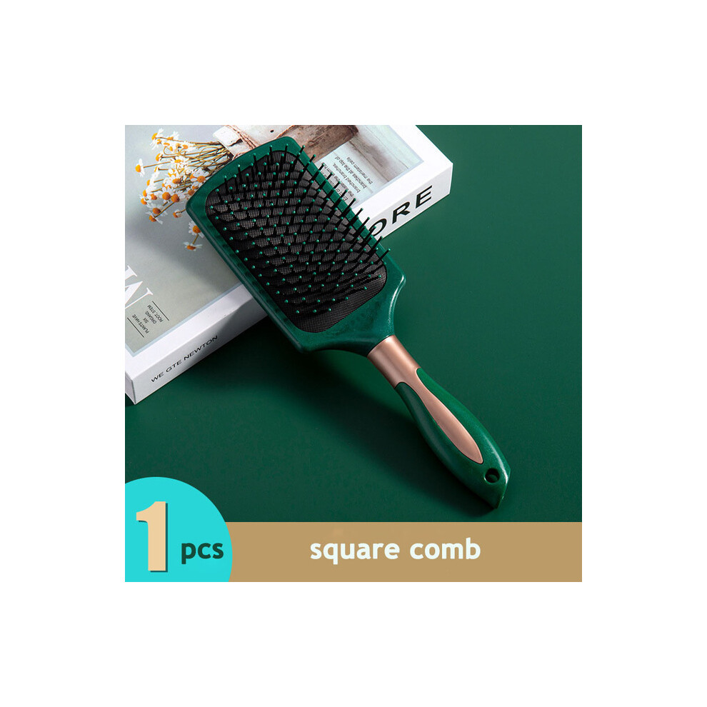 Women's (Square Comb)Hairbrush Scalp Massage Comb Hairbrush Wet Curly Detangle Antistatic