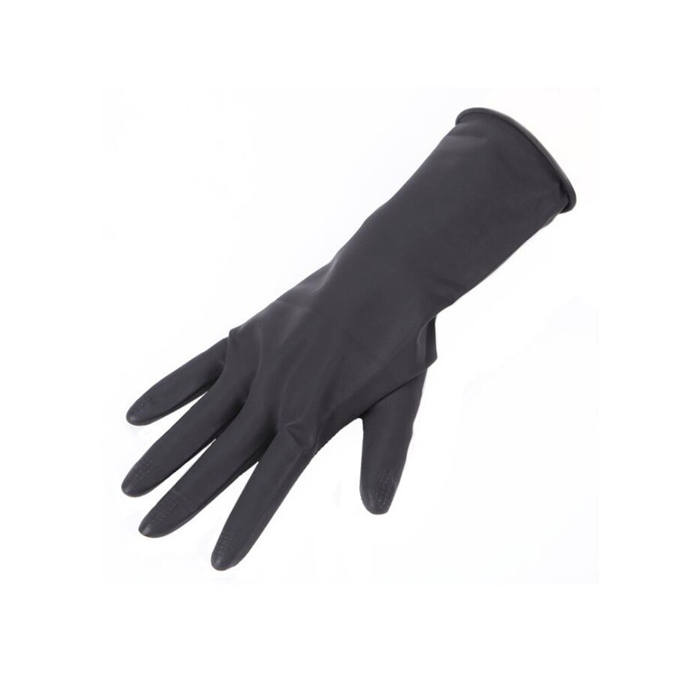 (S)1 Pair Reusable Hair Dyeing Gloves Hair Salon Coloring Gloves Barber Thicker Rubber Gloves