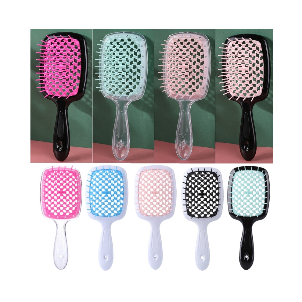 Pink (Pink) 1Pc Wide Teeth Air Cushion Combs Women's Scalp Massage Straight Comb Hairbrush
