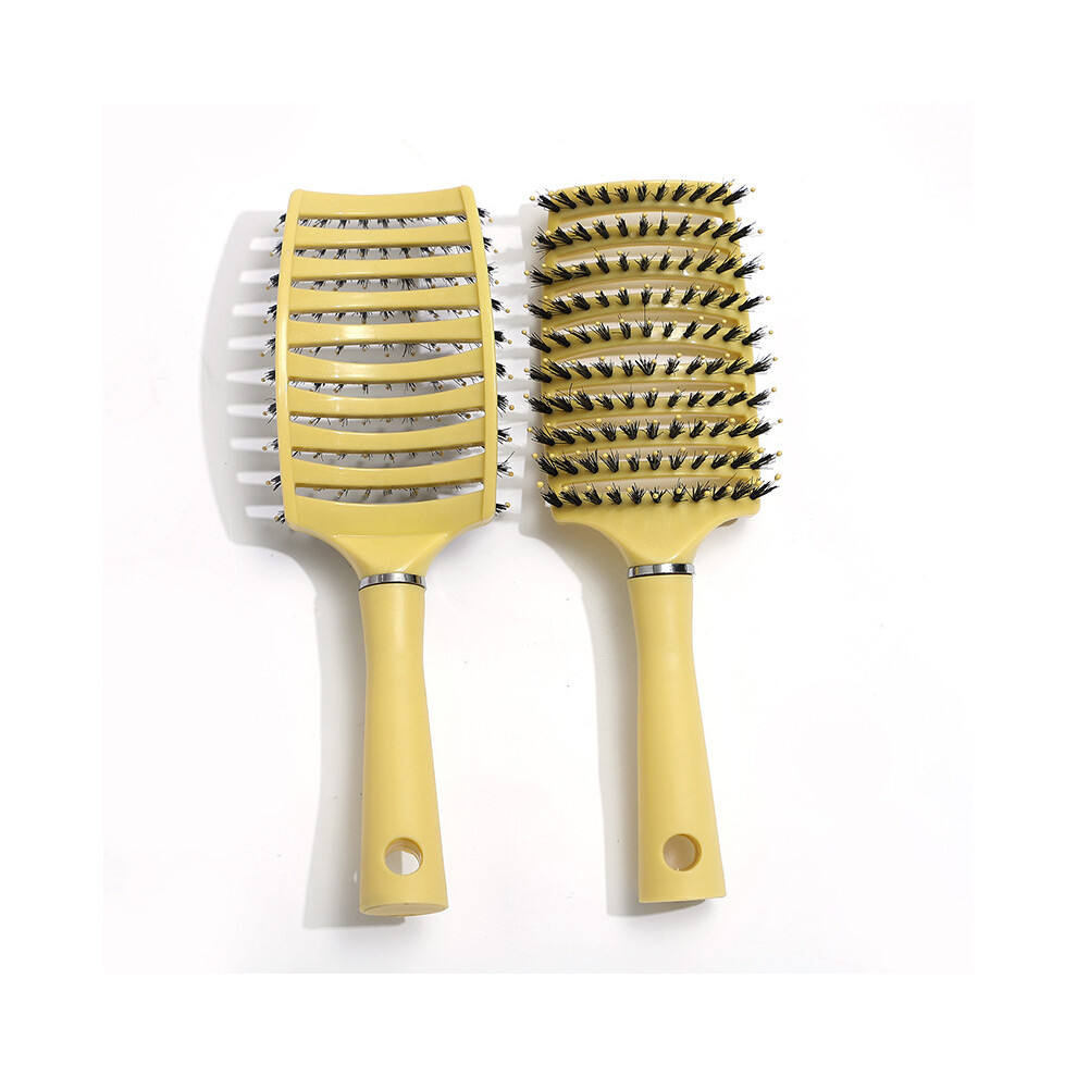 Yellow (Yellow)Original Hair Brush Magic Hair Comb Detachable Hair Brush Detangle Lice Massage Comb Women