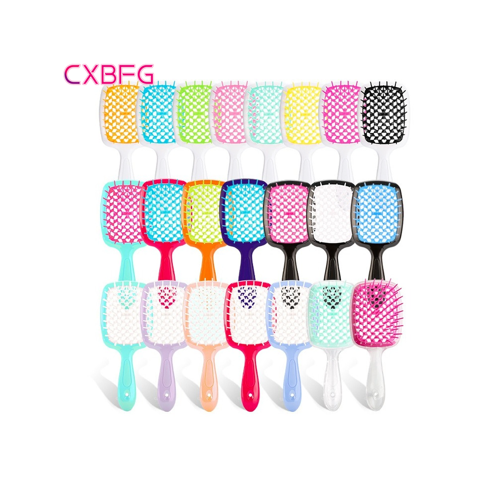 Purple (Purple) Shaggy Hair Comb Detachable Hair Brushes Massage Combs Hollow Wet Curly Hair Brushes