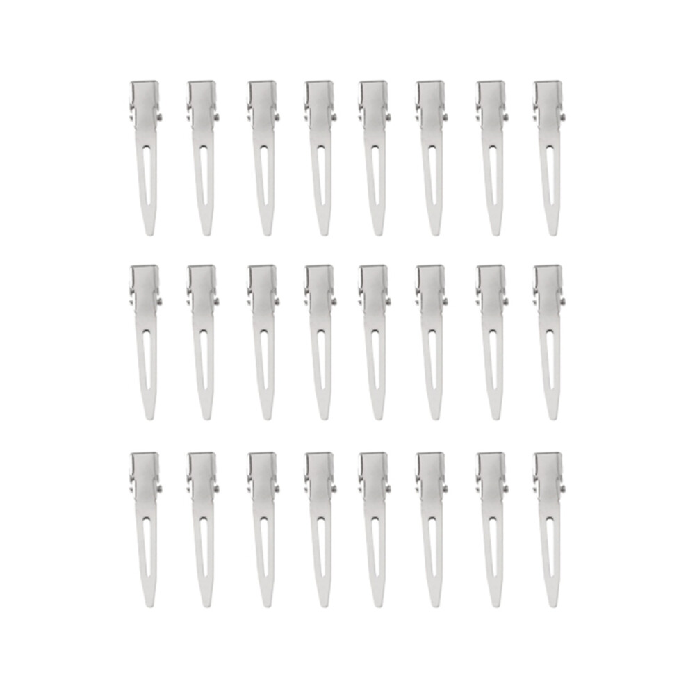 Silver (4.5Cm)24Pcs Professional Ladies Salon Fixed Hair No Bent Hair Pin Curl Hair Clip