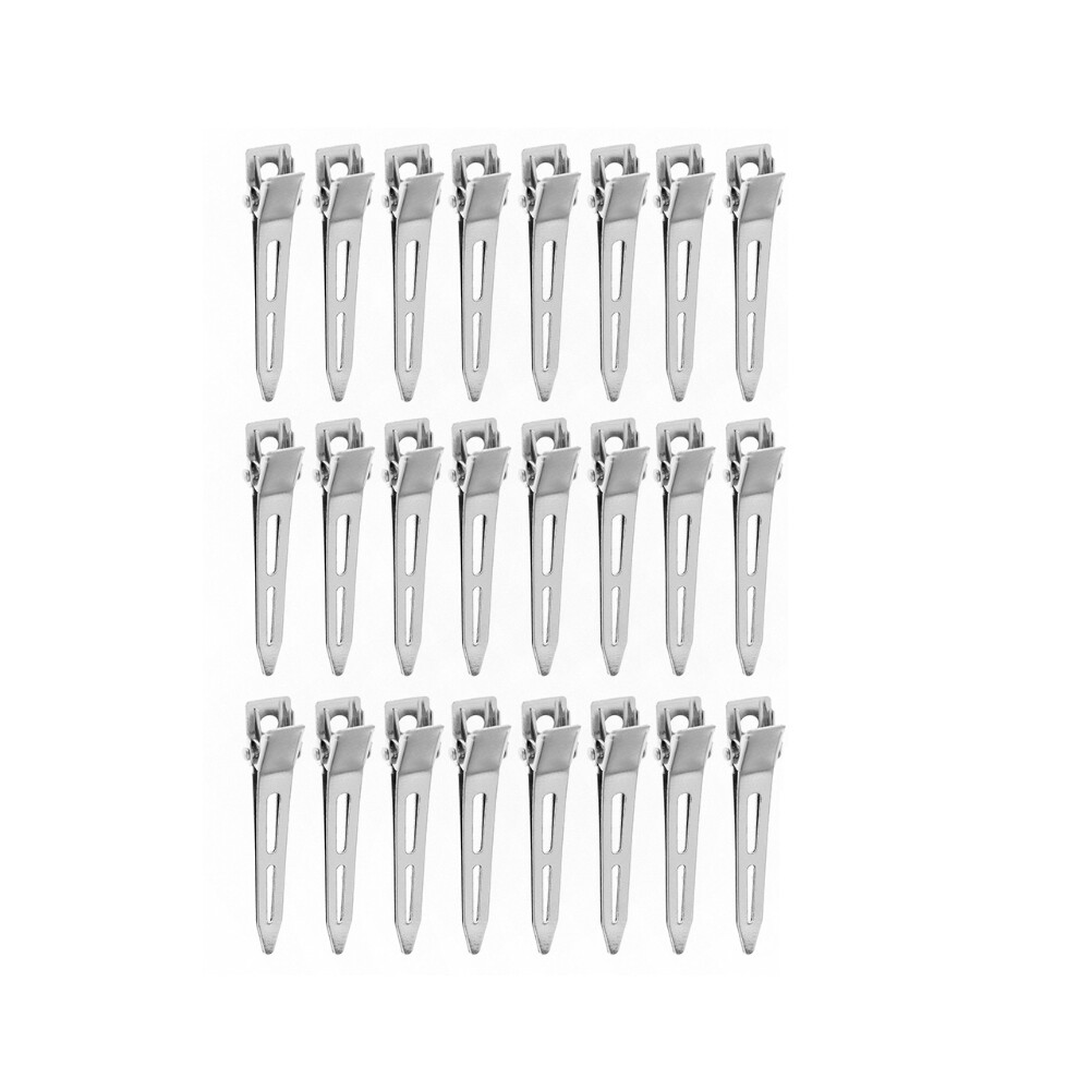 Silver (5.5Cm)24Pcs Professional Ladies Salon Fixed Hair No Bent Hair Pin Curl Hair Clip