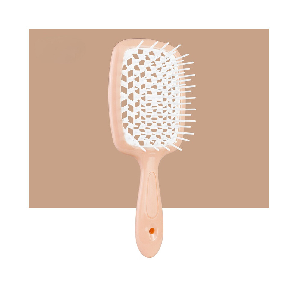 Unisex Pink (Pink)Wide Teeth Air Cushion Combs Women Detangling Scalp Massage Hair Comb Hair Brush