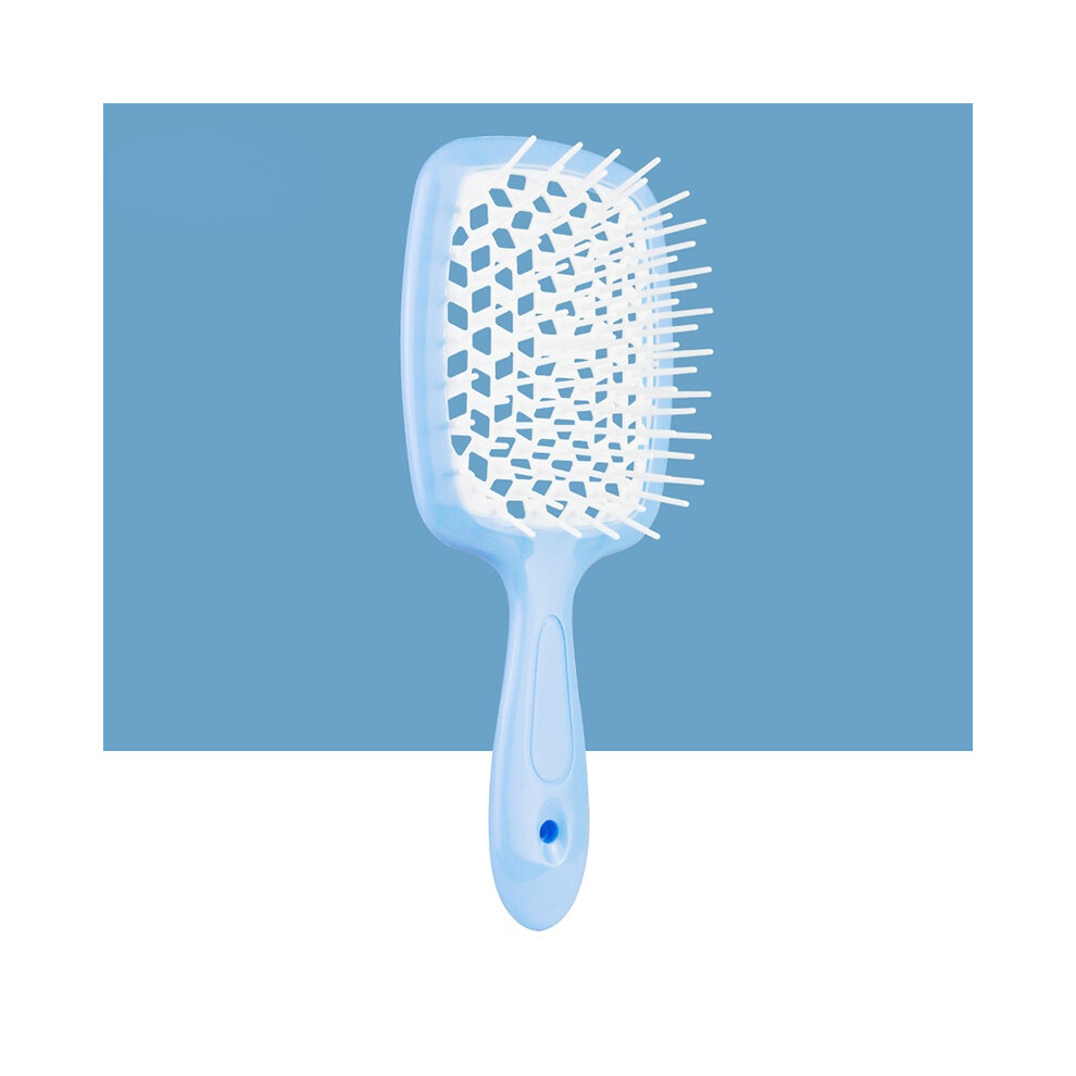 Blue (Blue)Wide Teeth Air Cushion Combs Women Detangling Scalp Massage Hair Comb Hair Brush Concave