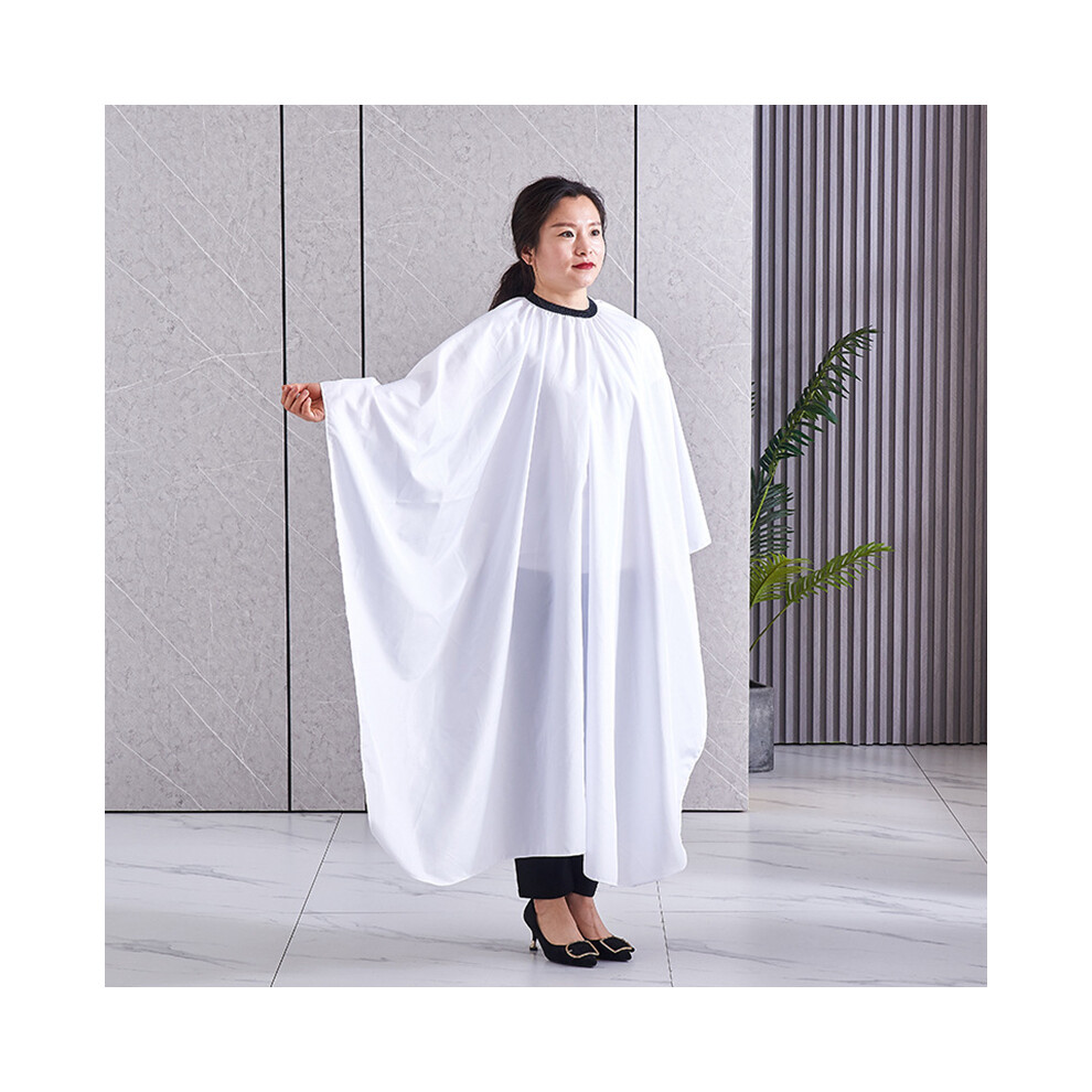 White (White) Hairdressing Apron Haircut Apron Adult Waterproof Barbers Hair Cutting Cape