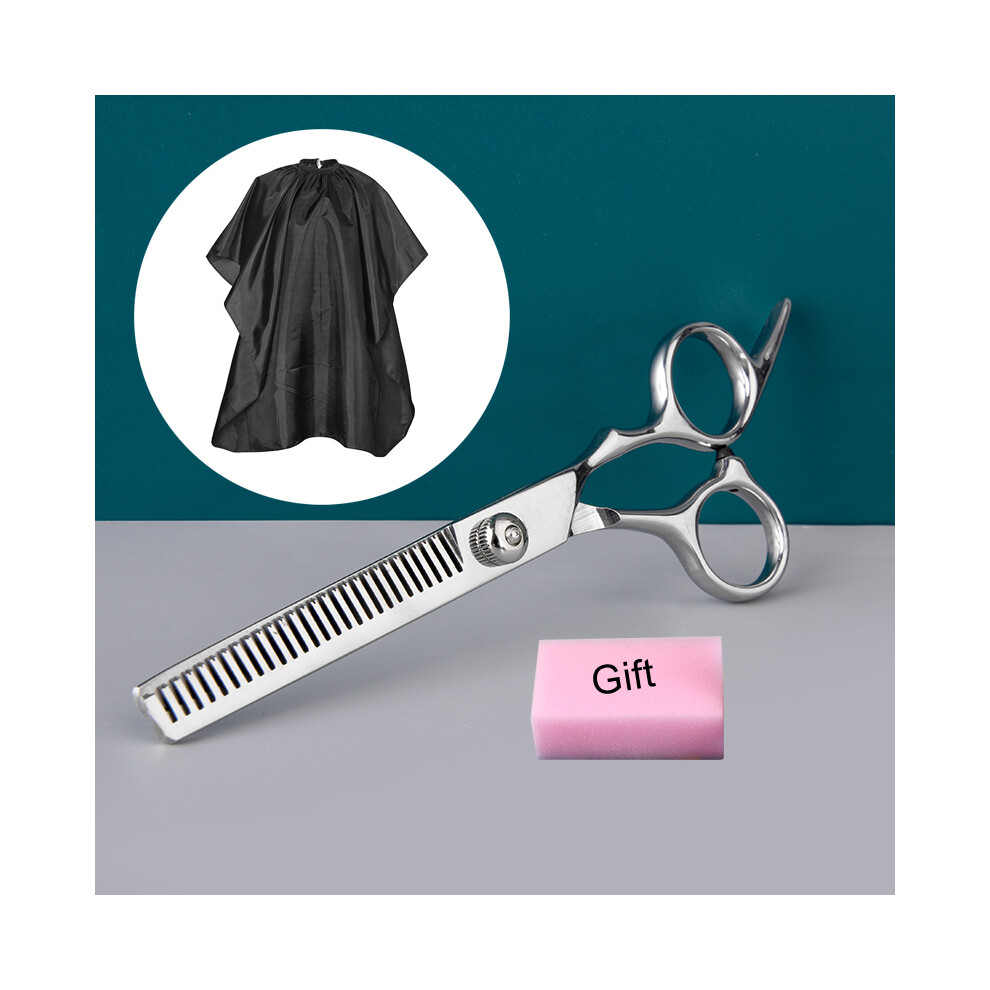 (with barber cloth A) Stainless steel scissors for thinning and cutting hair
