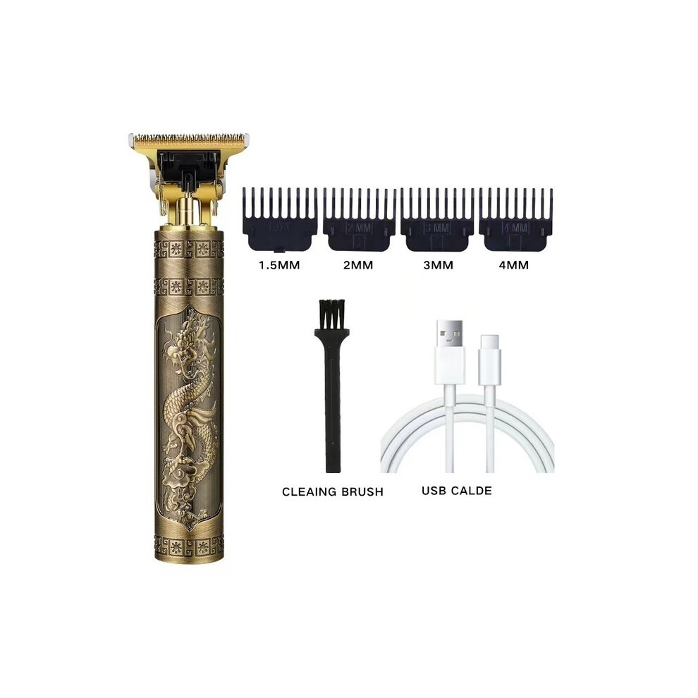 (DragonA-No Box)T9 Barber USB Electric Hair Clipper Men's Electric Shaver Rechargeable