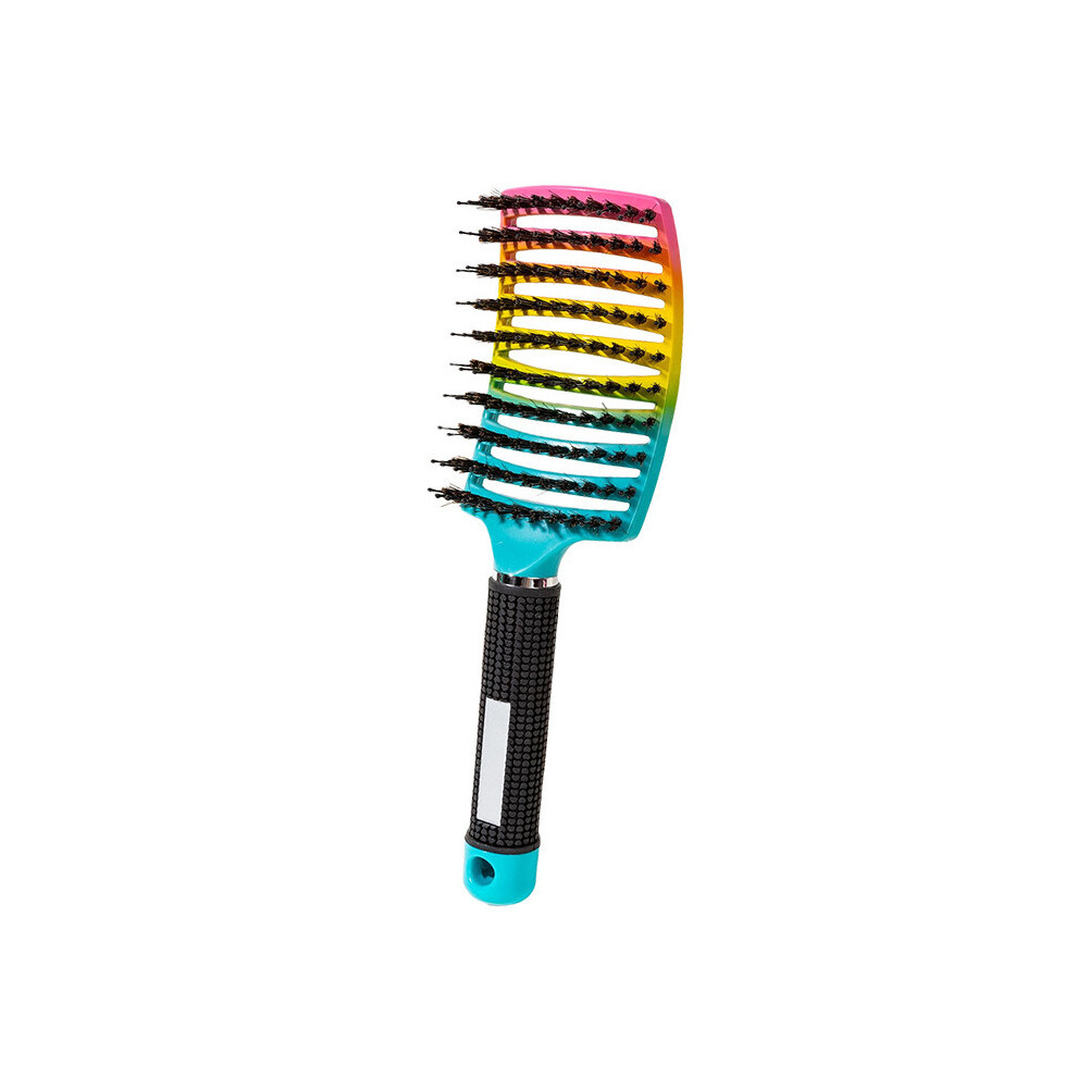 (Dazzling) Women's Hair Scalp Massage Comb Bristles Nylon Hair Brush Wet Curly Eyebrow
