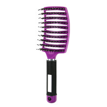 (Purple)Original Hair Brush Magic Hair Comb Detachable Hair Brush Detangle Lice Massage Comb Women