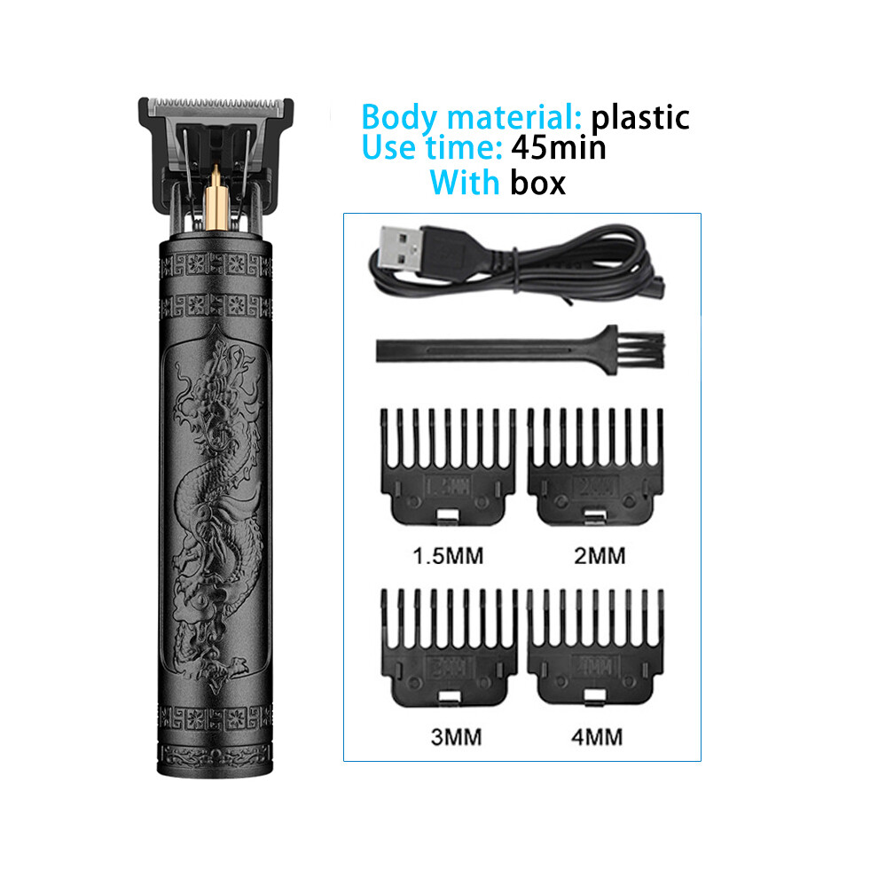 (plastic dragon 1)Vintage T9 electric cordless hair clipper Professional hair clipper