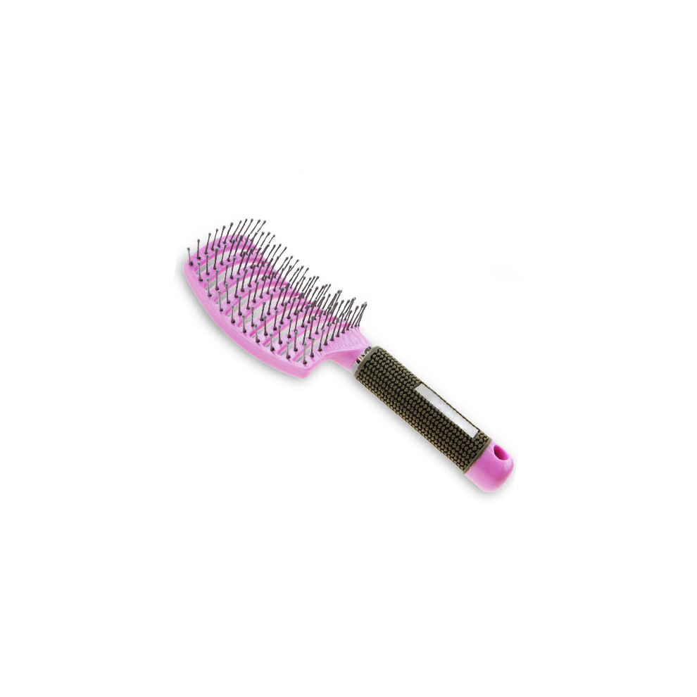 Pink (Type B ) Hairbrush Scalp Massage Comb Curling Comb Air Cushion Plastic Comb Bristles Air Cushion