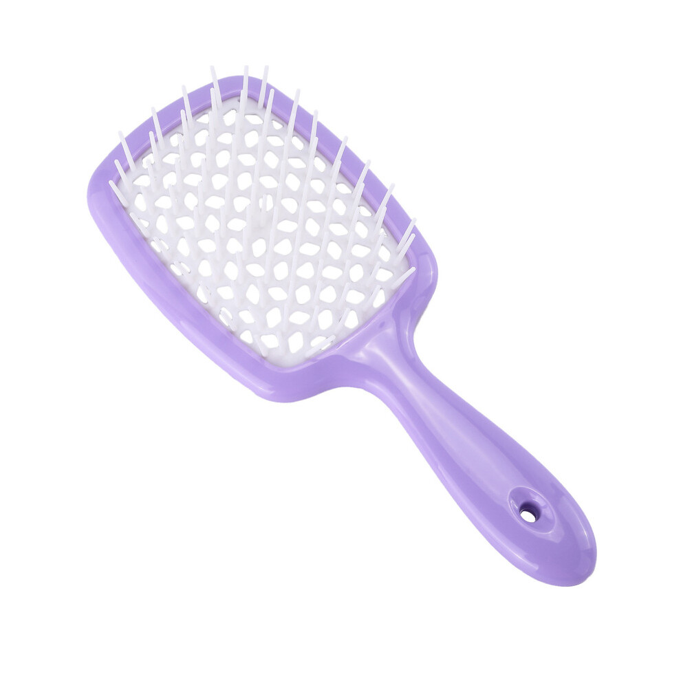 Purple (Purple)Wide Teeth Air Cushion Combs Women's Scalp Massage Comb Hairbrush Hollowing Hairdressing Tool