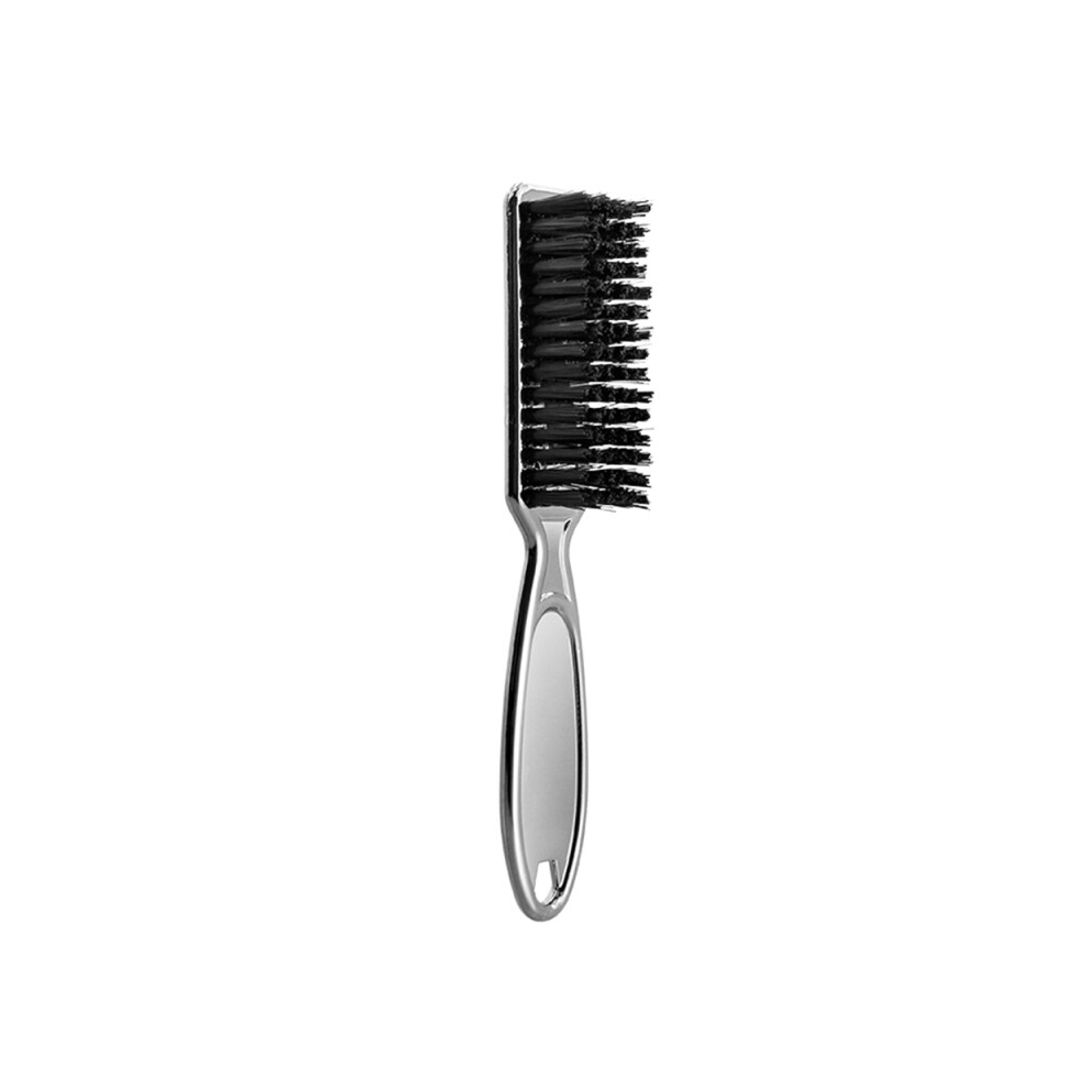 Silver (Silver) Plastic Handle Hair Salon Soft Hair Cleaning Brush Barber Neck Duster Broken Hair Remove