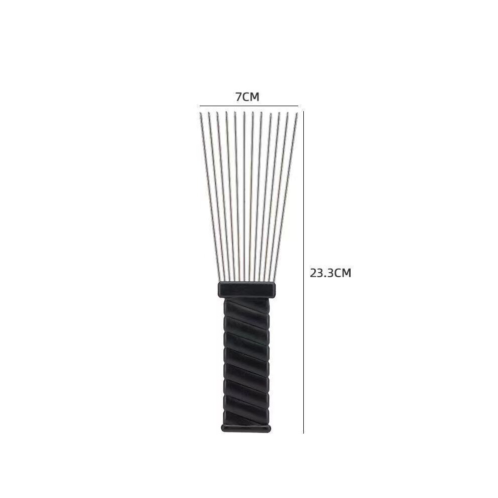 (C919L) Peigne à poing africain, brosse de barbier, peigne à permanente noir, peigne à cheveux coiffant,