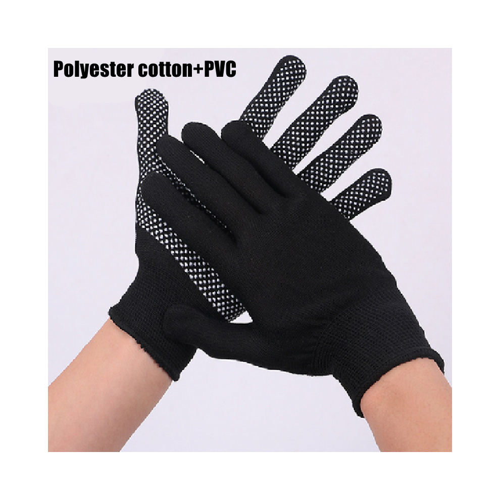 (black M) 1 pair of reusable hair coloring gloves Hair Salon Coloring Gloves Barber Thick